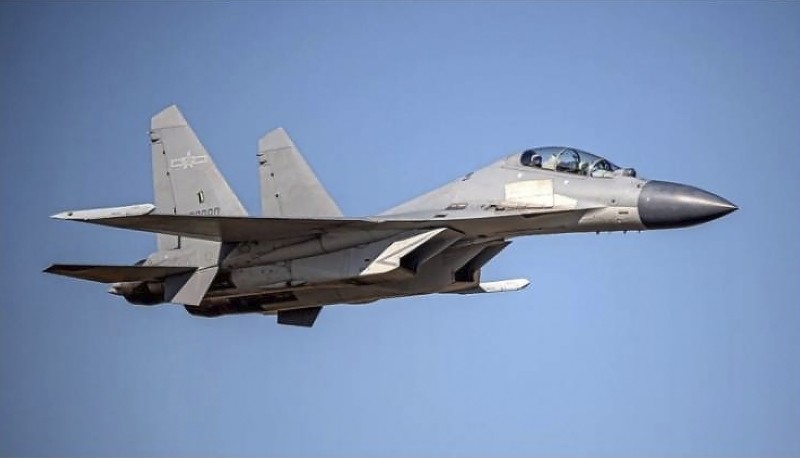 Undated: vFILE -In this undated file photo released by the Taiwan Ministry of Defense, a Chinese PLA J-16 fighter jet flies in an undisclosed location. China sent 19 fighter jets, including 12 J-16s, towards Taiwan Thursday, Sept. 23, 2021, in a large display of force, just a day after the island announced its intention to join an 11-nation Pacific trade group, which China has also applied to join.(AP/PTI Photo)